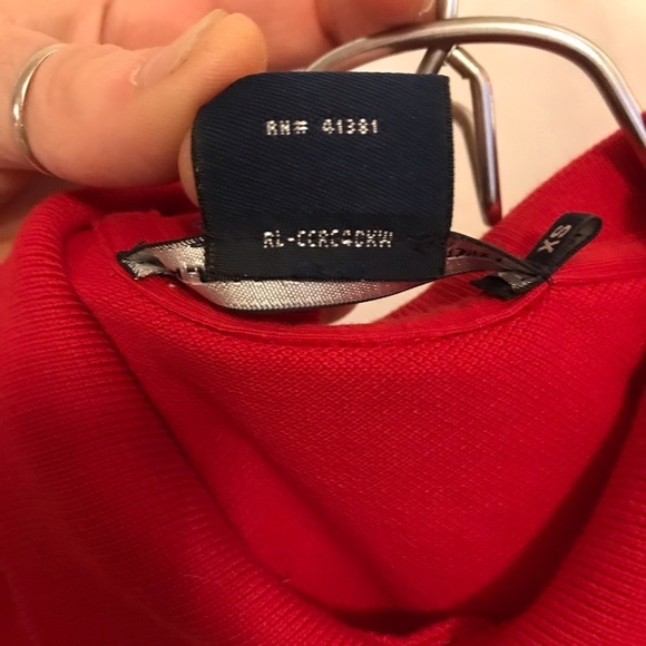 NWOT Ralph Lauren Sport Polo t-shirt dress XS red 100% cotton preppy ivy league - Picture 8 of 9